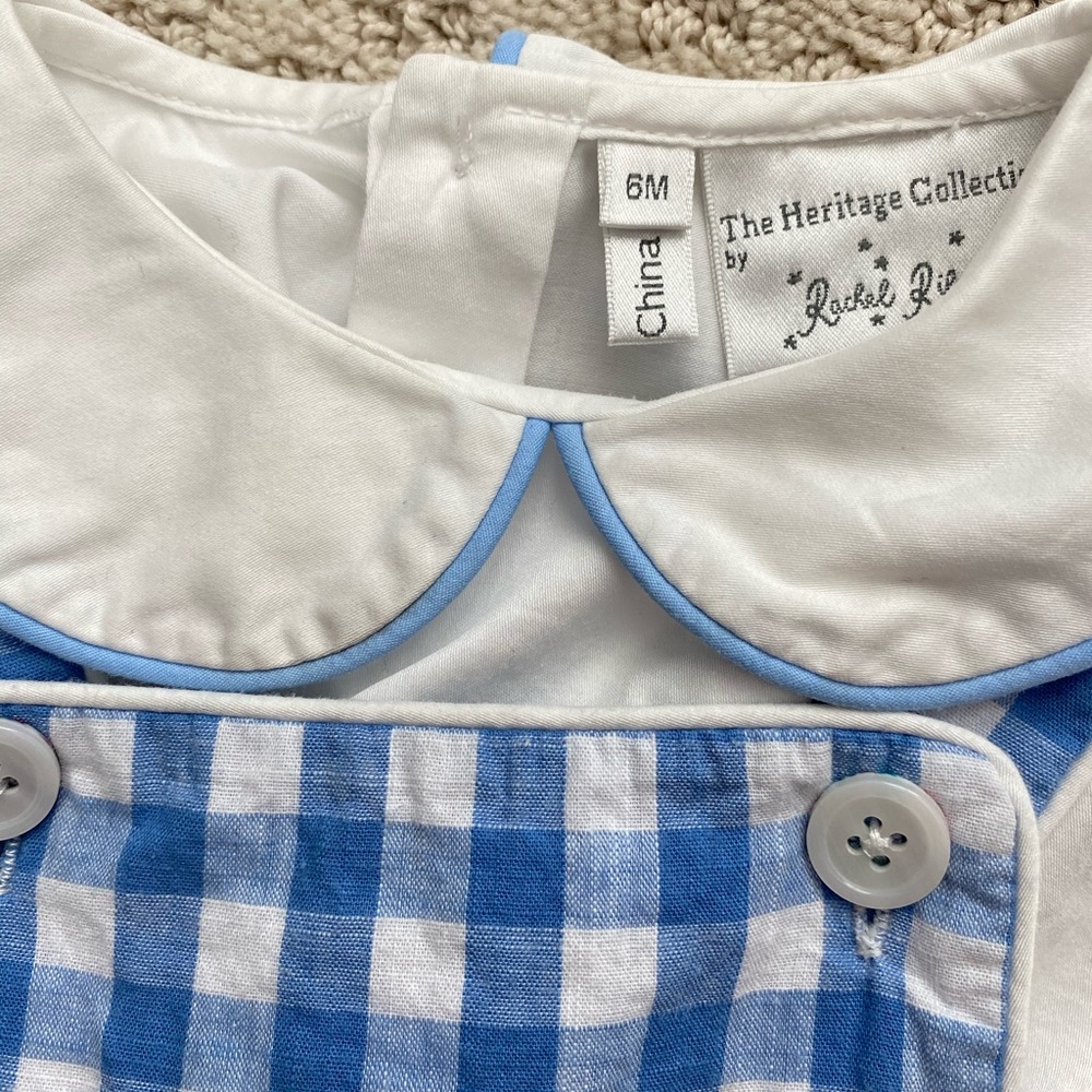 Rachel Riley Heritage Collection Dungaree Set - 6M - Picture 4 of 5